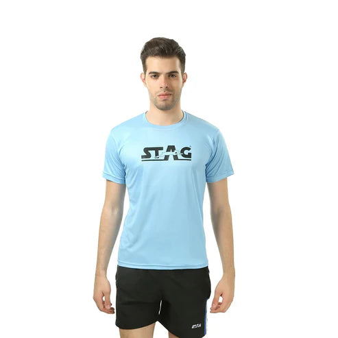 Round Neck T-Shirt Sky Blue | Stag Global