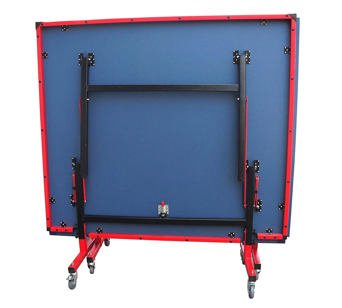 STAG GLOBAL Championship Roll-On TT Table – 22mm Top Thickness with 2 TT Rackets, 6 Balls, 1 Table Cover & Clamp Net