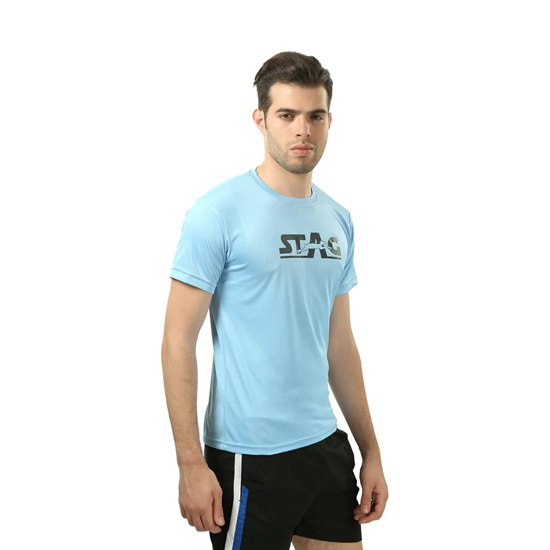 Round Neck T-Shirt Sky Blue | Stag Global