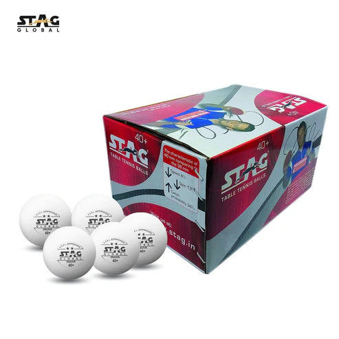 2 Star Plastic Table Tennis Ball White Available Pack Of 12 ,30, 72, 90 | Stag Global