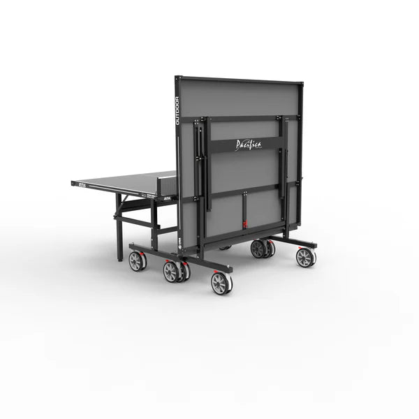 STAG GLOBAL Pacifica Outdoor Table Tennis Table Thickness 4 mm with 2 TT Rackets, 6 Balls, 1 Table Cover & Clamp Net