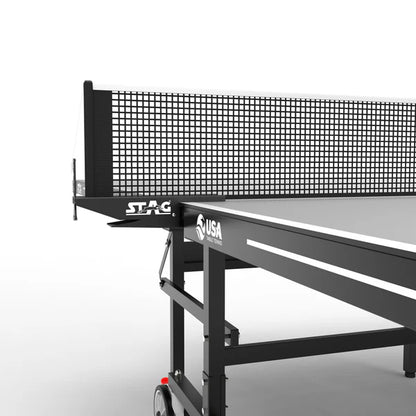 STAG GLOBAL Pacifica Outdoor Table Tennis Table Thickness 4 mm with 2 TT Rackets, 6 Balls, 1 Table Cover & Clamp Net