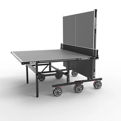 STAG GLOBAL Pacifica Outdoor Table Tennis Table Thickness 4 mm with 2 TT Rackets, 6 Balls, 1 Table Cover & Clamp Net
