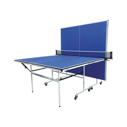 STAG GLOBAL Action Table Tennis Table Blue Top ,Thickness 16 mm with 1 Table Cover, 2 TT Rackets, 6 Balls, 1 Clamp Net