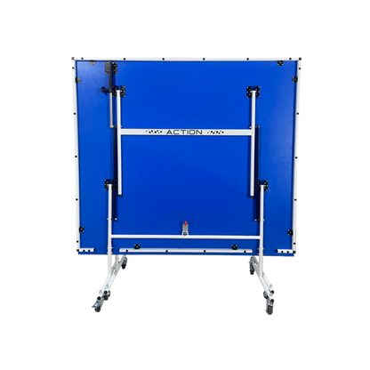 STAG GLOBAL Action Table Tennis Table Blue Top ,Thickness 16 mm with 1 Table Cover, 2 TT Rackets, 6 Balls, 1 Clamp Net